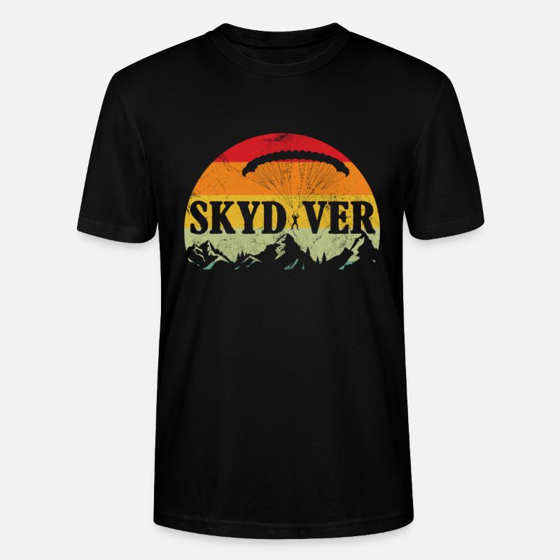 Skydive - Stanley/Stella Unisex Bio-T-Shirt CRAFTER - Schwarz