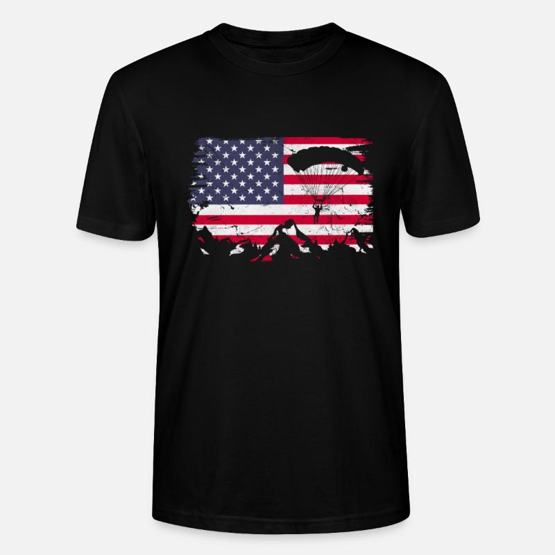 Skydive - Stanley/Stella Unisex Bio-T-Shirt CRAFTER - Schwarz