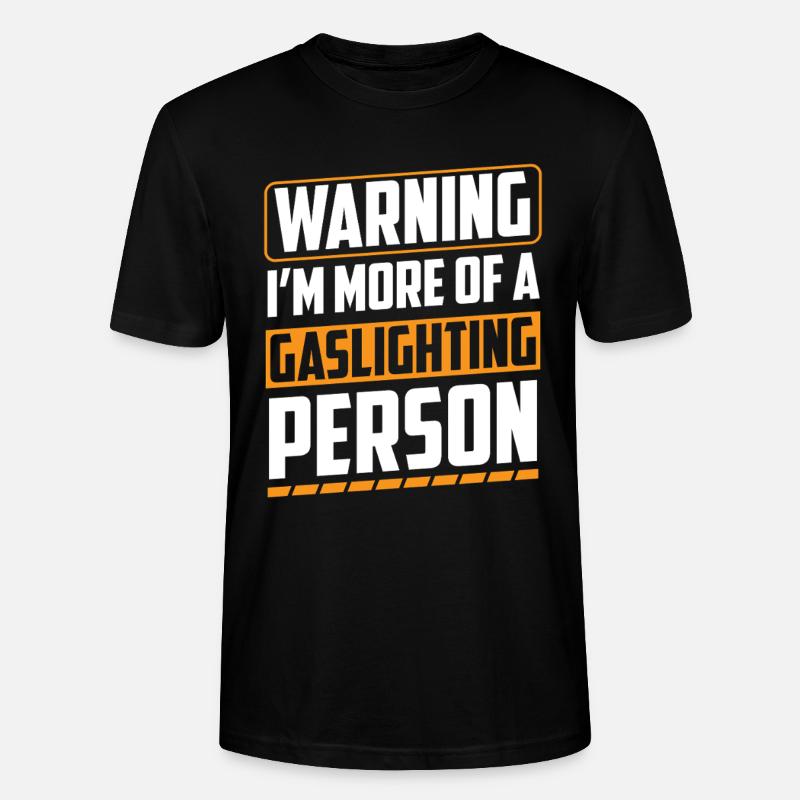 Echtes Professionelles Gaslighting - Stanley/Stella Unisex Bio-T-Shirt CRAFTER - Schwarz