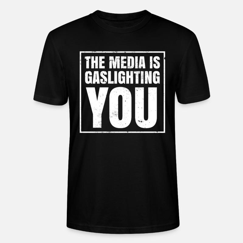 Echtes Professionelles Gaslighting - Stanley/Stella Unisex Bio-T-Shirt CRAFTER - Schwarz