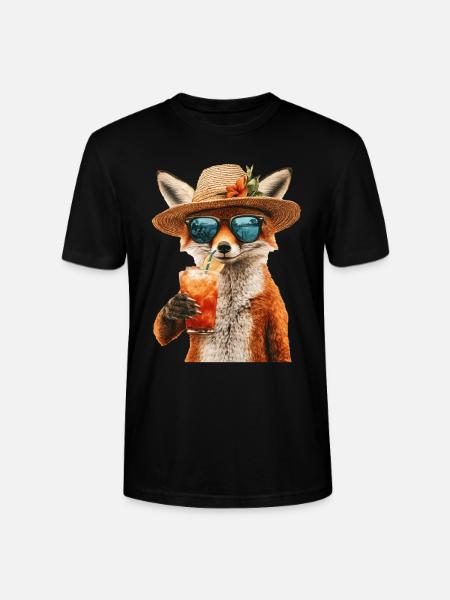 Fuchs - Stanley/Stella Unisex Bio-T-Shirt CRAFTER - Schwarz