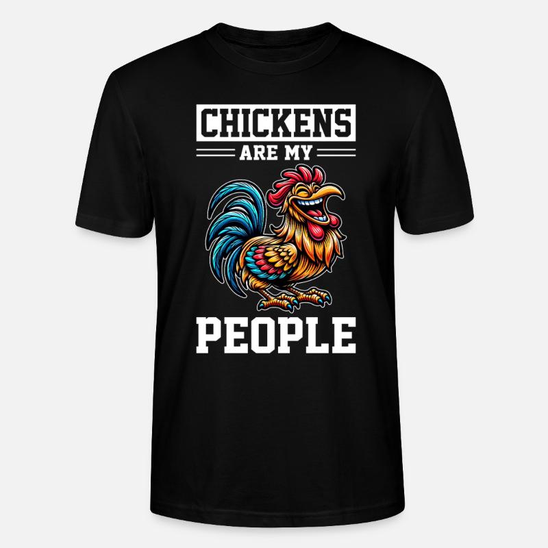 Poulets Poulets - T-shirt bio CRAFTER Stanley Stella Unisexe - noir
