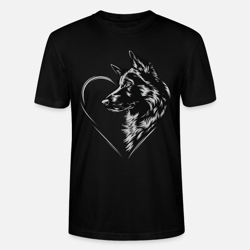 Deutscher Schäferhund - Stanley/Stella Unisex Bio-T-Shirt CRAFTER - Schwarz