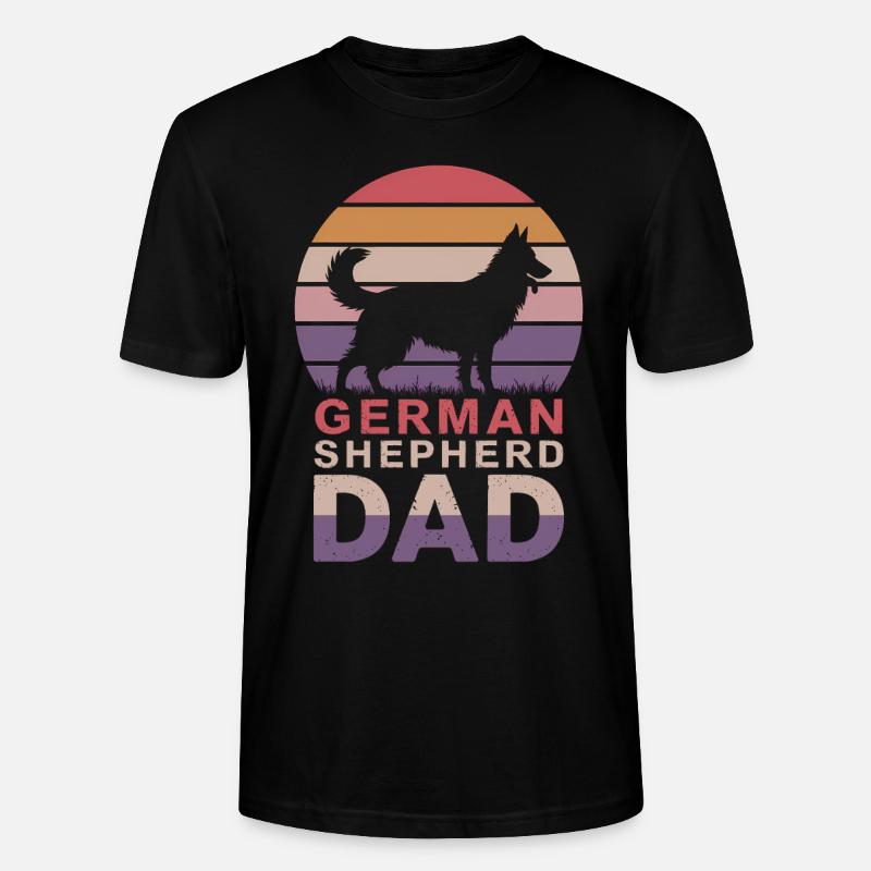 Deutscher Schäferhund Spruch Schäferhund Geschenk - Stanley/Stella Unisex Bio-T-Shirt CRAFTER - Schwarz