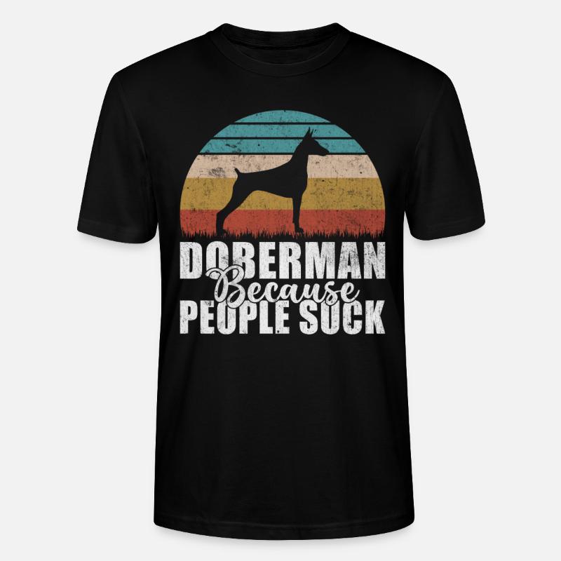 Cadeaux Doberman - T-shirt bio CRAFTER Stanley Stella Unisexe - noir