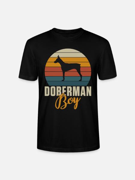 Doberman Gifts - Stanley/Stella CRAFTER Unisex Organic T-Shirt - black
