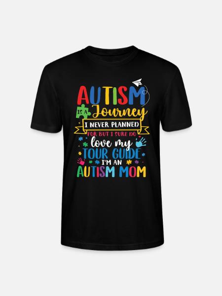 Autism Awareness Day Autistic Gift - Stanley/Stella CRAFTER Unisex Organic T-Shirt - black