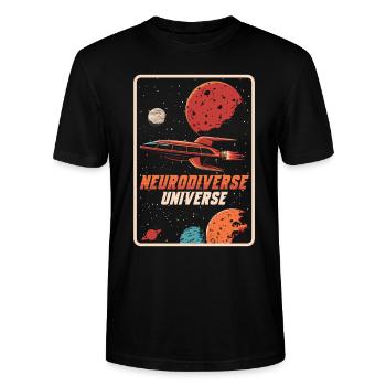 Autismus Awareness Day Autist Geschenk - Stanley/Stella Unisex Bio-T-Shirt CRAFTER - Schwarz - Vorne - Alina (178cm) & Michal (187cm)