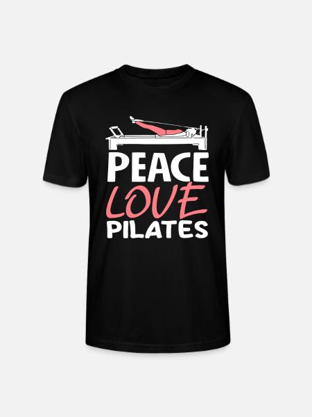 Pilates Peace Love Pilates Style - Stanley/Stella CRAFTER Unisex Organic T-Shirt - black