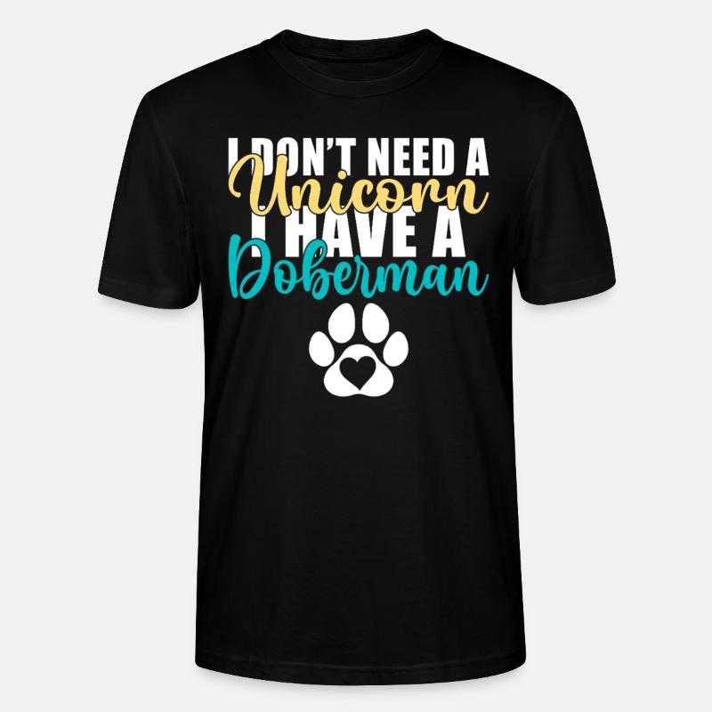 Cadeaux Doberman - T-shirt bio CRAFTER Stanley Stella Unisexe - noir