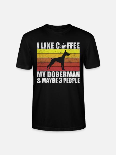 Doberman Gifts - Stanley/Stella CRAFTER Unisex Organic T-Shirt - black