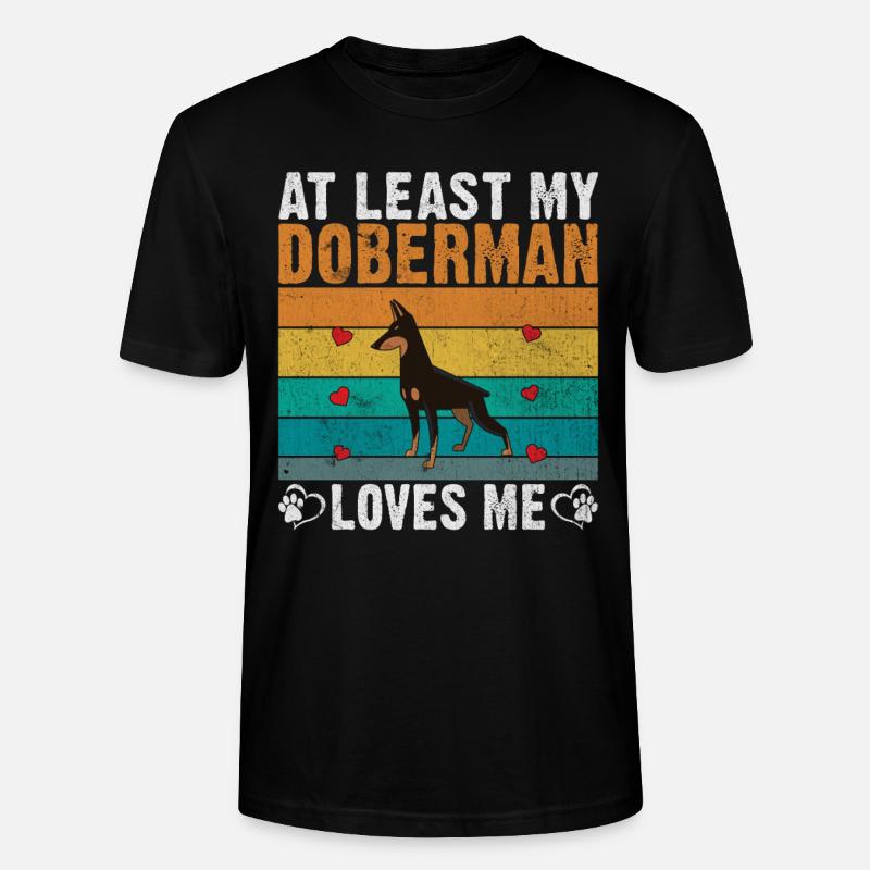 Cadeaux Doberman - T-shirt bio CRAFTER Stanley Stella Unisexe - noir