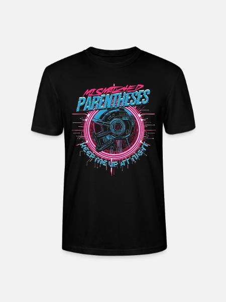 Computerlinguist Mismatched Parentheses - Stanley/Stella Unisex Bio-T-Shirt CRAFTER - Schwarz