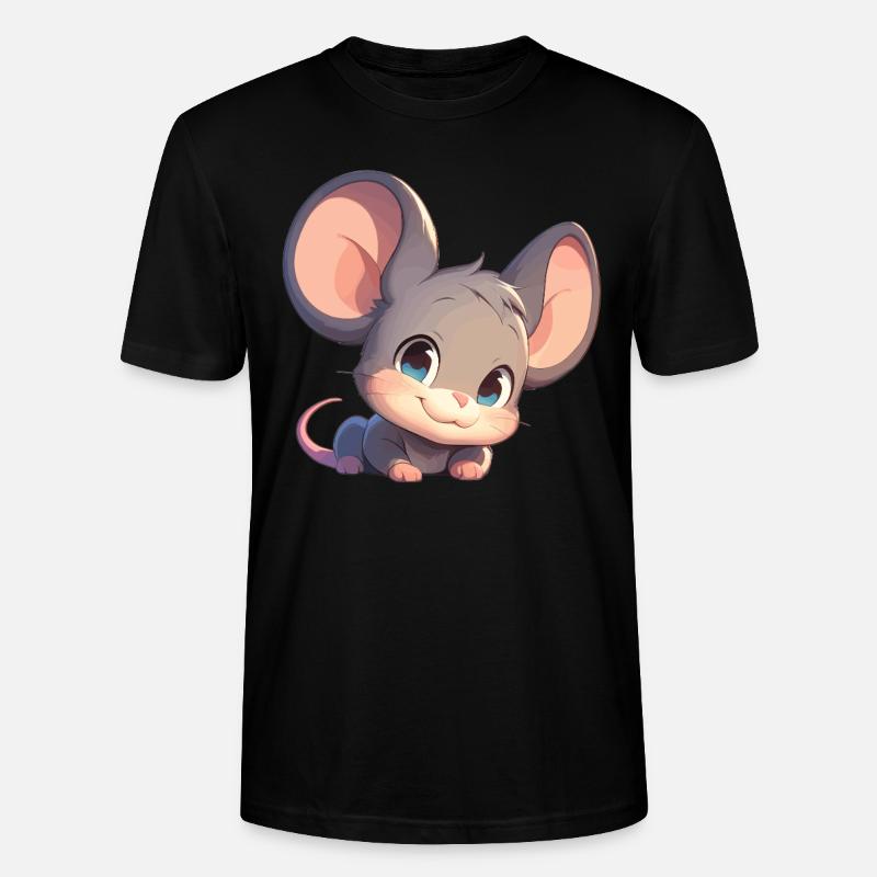 Mäuse Maus - Stanley/Stella Unisex Bio-T-Shirt CRAFTER - Schwarz