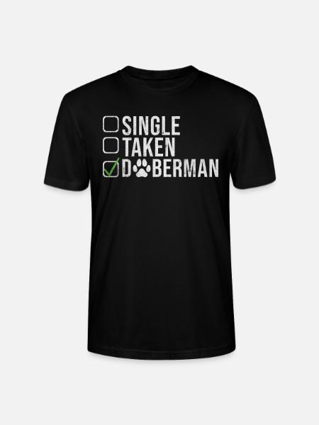 Doberman Gifts - Stanley/Stella CRAFTER Unisex Organic T-Shirt - black