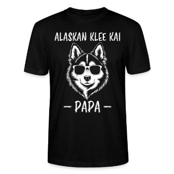 Alaskan Clover Kai Saying Alaskan Clover Kai Gift - Stanley/Stella CRAFTER Unisex Organic T-Shirt - black - Front - Alina (178cm) & Michal (187cm)