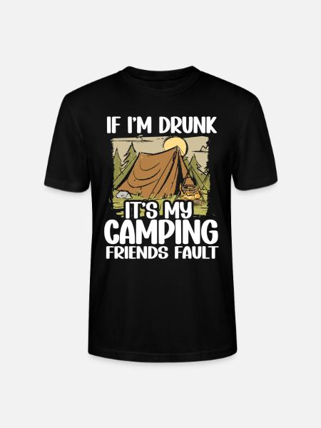 Camping Campfire Camper - Stanley/Stella Unisex Bio-T-Shirt CRAFTER - Schwarz