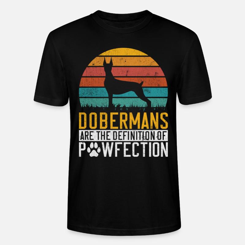 Cadeaux Doberman - T-shirt bio CRAFTER Stanley Stella Unisexe - noir