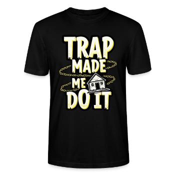 Music Produzent 808 Bass Hip-hop Beatmaker - Stanley/Stella Unisex Bio-T-Shirt CRAFTER - Schwarz - Vorne - Alina (178cm) & Michal (187cm)