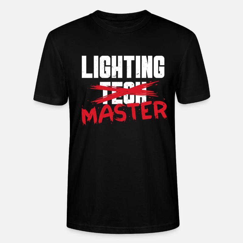 Technicien d’éclairage Lighting Master - T-shirt bio CRAFTER Stanley Stella Unisexe - noir