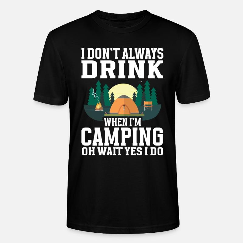 Camping Campfire Camper - Stanley/Stella Unisex Bio-T-Shirt CRAFTER - Schwarz