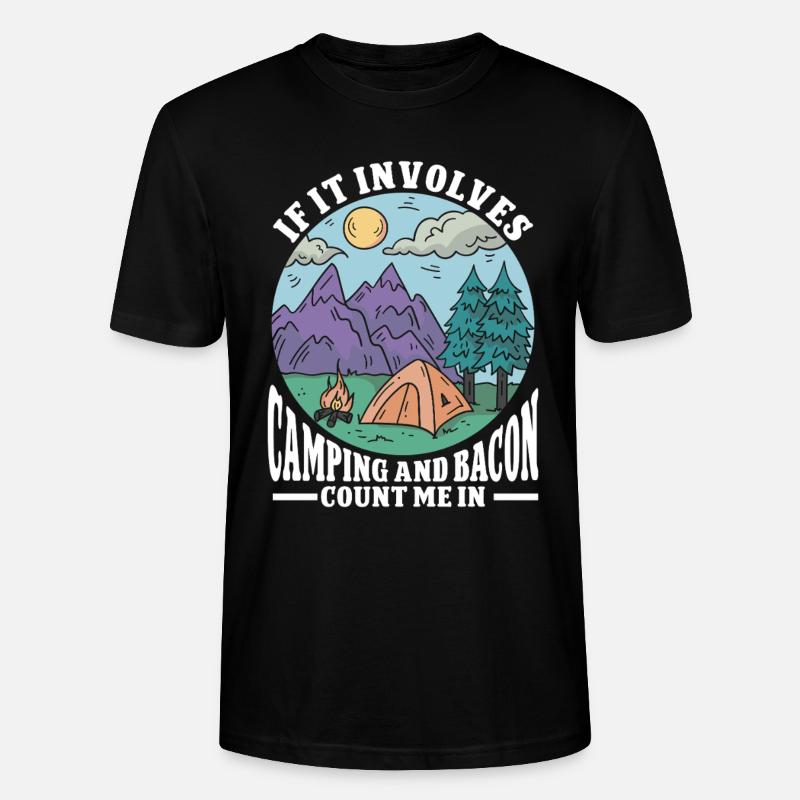 Camping Campfire Camper - Stanley/Stella Unisex Bio-T-Shirt CRAFTER - Schwarz