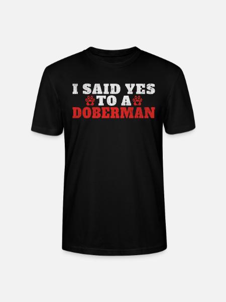 Doberman Gifts - Stanley/Stella Unisex Bio-T-Shirt CRAFTER - Schwarz
