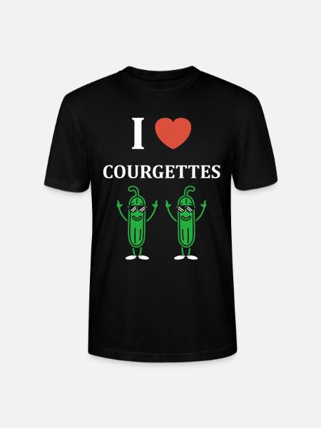 Humour Courgette - T-shirt bio CRAFTER Stanley Stella Unisexe - noir