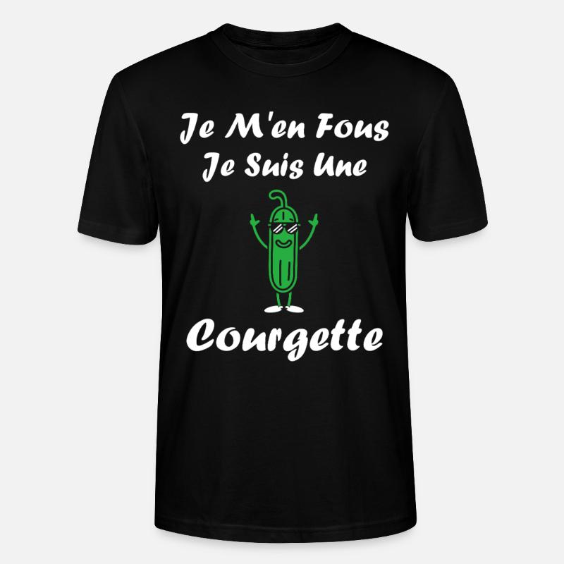 Zucchini-Humor - Stanley/Stella Unisex Bio-T-Shirt CRAFTER - Schwarz
