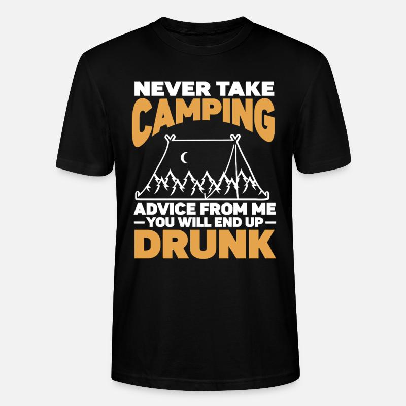 Camping Campfire Camper - Stanley/Stella Unisex Bio-T-Shirt CRAFTER - Schwarz