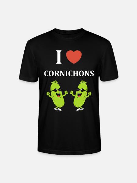 Humour Cornichon - T-shirt bio CRAFTER Stanley Stella Unisexe - noir