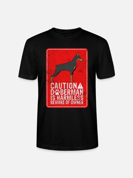 Doberman Gifts - Stanley/Stella CRAFTER Unisex Organic T-Shirt - black