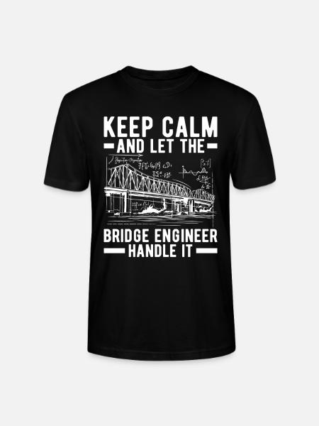 Bridge Engineer Bridge Construction - Stanley/Stella CRAFTER Unisex Organic T-Shirt - black