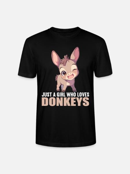 Donkey Esel - Stanley/Stella CRAFTER Unisex Organic T-Shirt - black