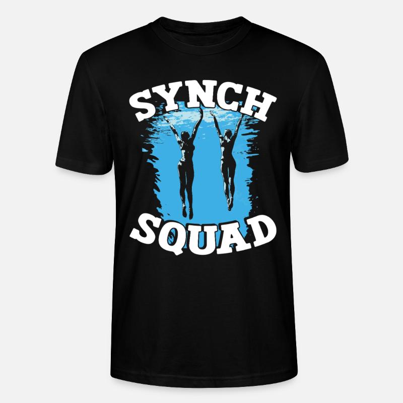 Synchronized Swimming Synchro Swimmers - Stanley/Stella CRAFTER Unisex Organic T-Shirt - black