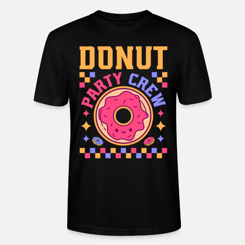 Équipe de beignets - T-shirt bio CRAFTER Stanley Stella Unisexe - noir