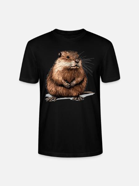 Rat musqué - T-shirt bio CRAFTER Stanley Stella Unisexe - noir