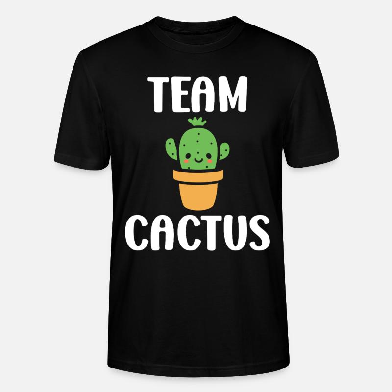 Kaktus - Stanley/Stella Unisex Bio-T-Shirt CRAFTER - Schwarz