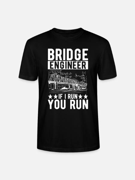 Bridge Engineer Bridge Construction - Stanley/Stella CRAFTER Unisex Organic T-Shirt - black