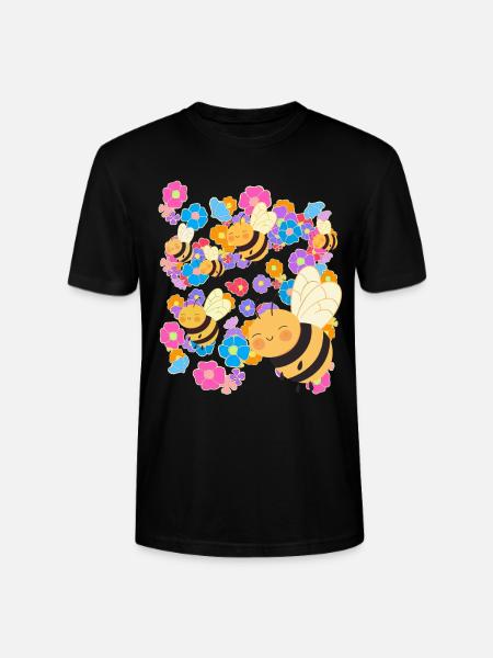 Bijen Hommel Insect Bij Kinderen Kind - Stanley/Stella Uniseks bio-T-shirt CRAFTER - zwart