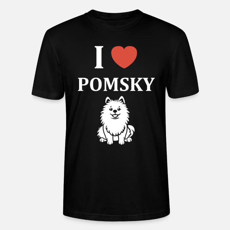 Pomsky - Stanley/Stella Unisex Bio-T-Shirt CRAFTER - Schwarz
