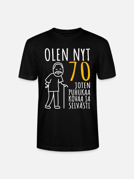 70 Syntymäpäivä mies 70-luku Olen 70 vuotta - Stanley/Stella CRAFTER unisex luomu-t-paita - musta