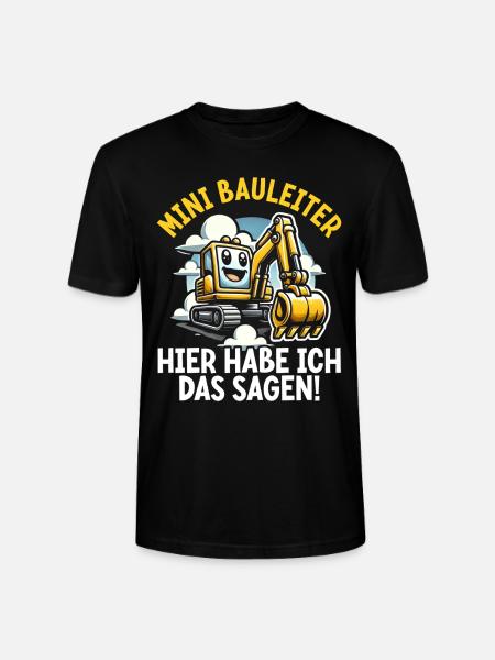 Kinder Bauleiter Projektleiter Bauunternehmer - Stanley/Stella Unisex Bio-T-Shirt CRAFTER - Schwarz