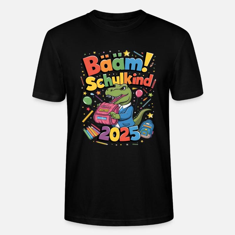 Schulkind 2025 Einschulung Schulanfang - Stanley/Stella Unisex Bio-T-Shirt CRAFTER - Schwarz