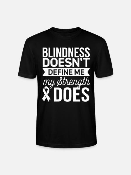 Blindheitsbewusstsein Sehbehinderte Blinde Menschen - Stanley/Stella Unisex Bio-T-Shirt CRAFTER - Schwarz