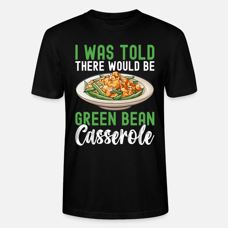 Casserole de haricots verts - T-shirt bio CRAFTER Stanley Stella Unisexe - noir