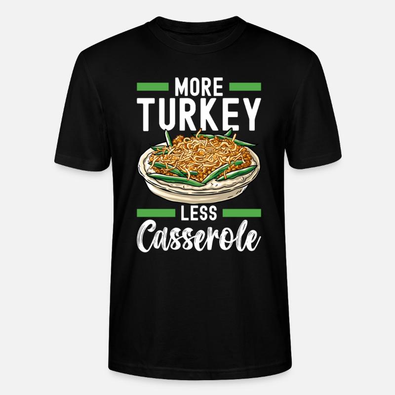 Casserole de haricots verts - T-shirt bio CRAFTER Stanley Stella Unisexe - noir