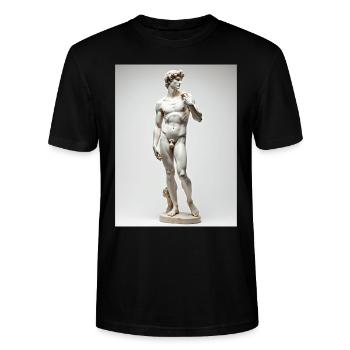 Griechischer Gott Griechenland Antike Geschenk - Stanley/Stella Unisex Bio-T-Shirt CRAFTER - Schwarz - Vorne - Alina (178cm) & Michal (187cm)