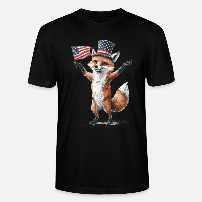 Fuchs - Stanley/Stella Unisex Bio-T-Shirt CRAFTER - Schwarz