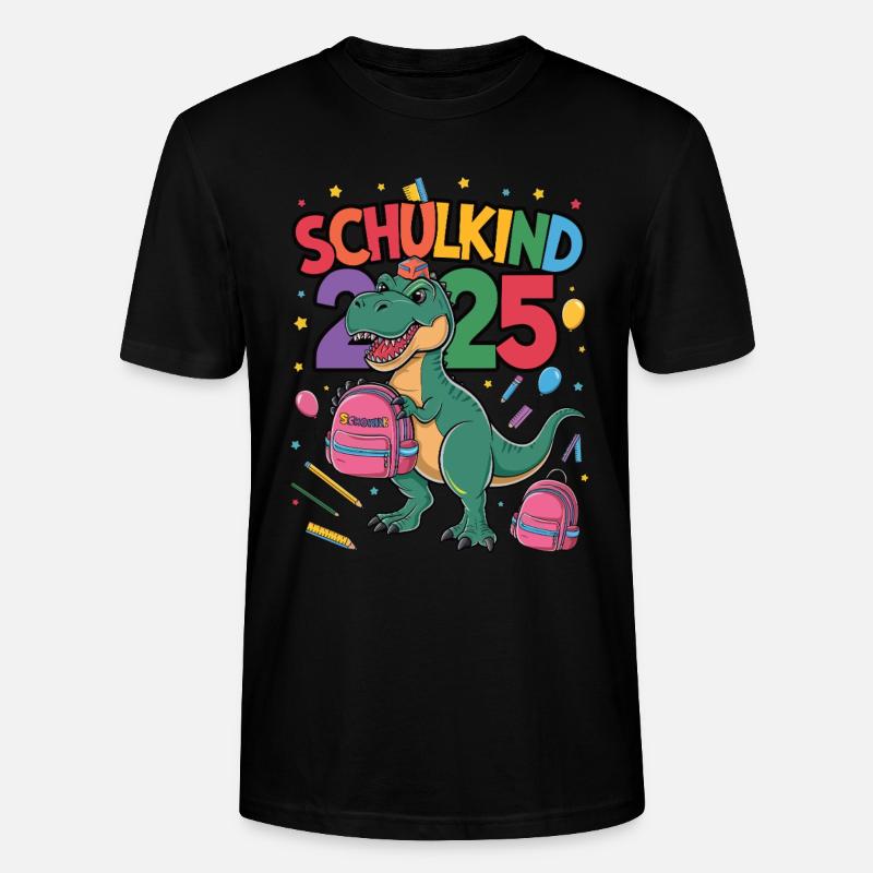 Schulkind 2025 Einschulung Schulanfang - Stanley/Stella Unisex Bio-T-Shirt CRAFTER - Schwarz